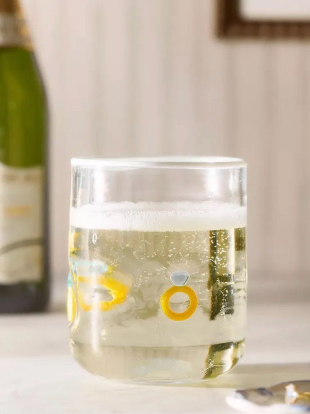 NEW RARE Anthropologie Icon Juice Glass, Engagement Diamond Ring 💍
